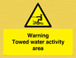 WL7468: Warning towed water activity area