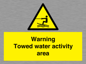 WL7468: Warning towed water activity area