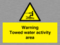 WL7468: Warning towed water activity area