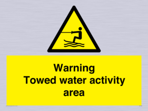 WL7468: Warning towed water activity area