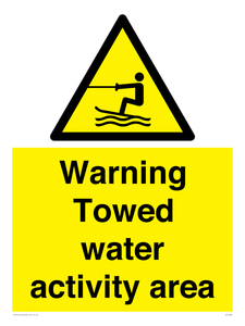 WL7468: Warning towed water activity area