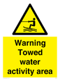 WL7468: Warning towed water activity area