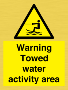 WL7468: Warning towed water activity area