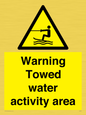 WL7468: Warning towed water activity area
