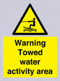 WL7468: Warning towed water activity area