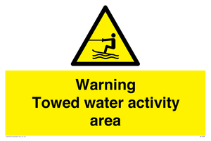 WL7468: Warning towed water activity area