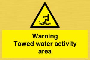 WL7468: Warning towed water activity area