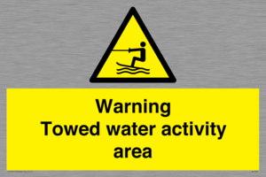 WL7468: Warning towed water activity area