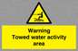 WL7468: Warning towed water activity area