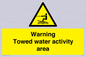 WL7468: Warning towed water activity area
