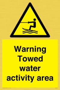 WL7468: Warning towed water activity area