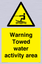 WL7468: Warning towed water activity area