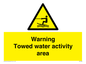 WL7468: Warning towed water activity area