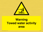 WL7468: Warning towed water activity area