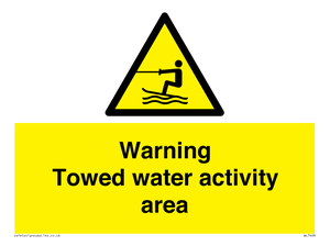 WL7468: Warning towed water activity area