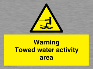 WL7468: Warning towed water activity area