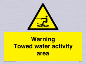 WL7468: Warning towed water activity area