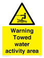 WL7468: Warning towed water activity area