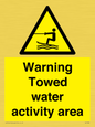 WL7468: Warning towed water activity area
