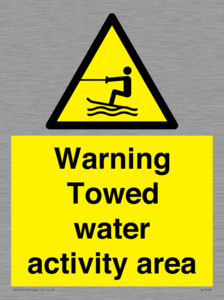 WL7468: Warning towed water activity area