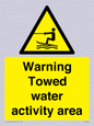 WL7468: Warning towed water activity area