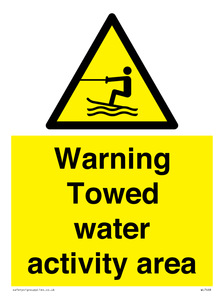 WL7468: Warning towed water activity area