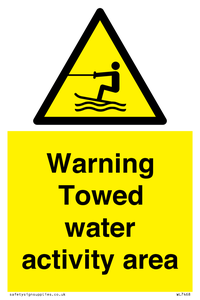 WL7468: Warning towed water activity area