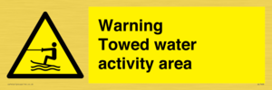 WL7468: Warning towed water activity area