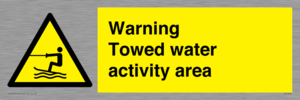 WL7468: Warning towed water activity area