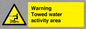 WL7468: Warning towed water activity area