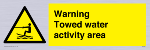 WL7468: Warning towed water activity area