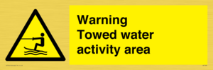 WL7468: Warning towed water activity area