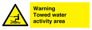 WL7468: Warning towed water activity area