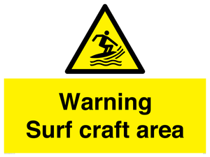 WL7469: Warning surf craft area
