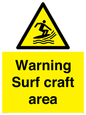 WL7469: Warning surf craft area