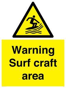 WL7469: Warning surf craft area