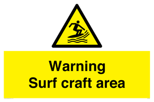 WL7469: Warning surf craft area
