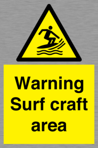 WL7469: Warning surf craft area
