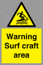 WL7469: Warning surf craft area
