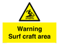 WL7469: Warning surf craft area
