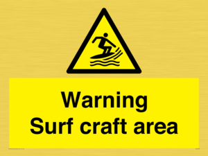 WL7469: Warning surf craft area