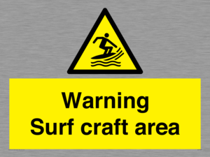 WL7469: Warning surf craft area
