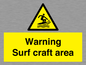 WL7469: Warning surf craft area