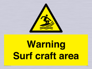 WL7469: Warning surf craft area