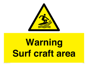 WL7469: Warning surf craft area