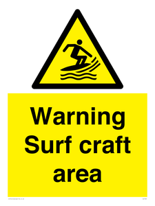 WL7469: Warning surf craft area