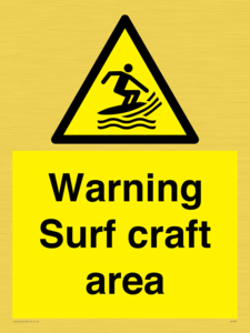 WL7469: Warning surf craft area
