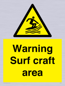 WL7469: Warning surf craft area