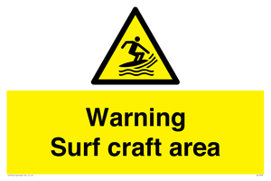 WL7469: Warning surf craft area