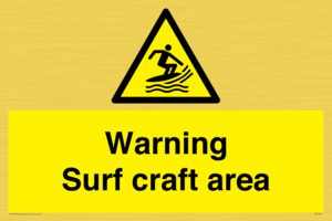 WL7469: Warning surf craft area